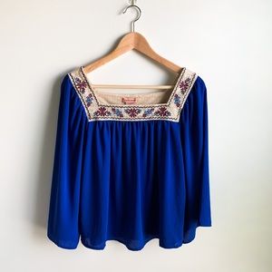 Flying Tomato Royal Blue Blouse